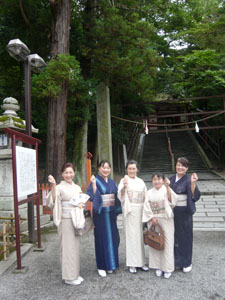 吉備津神社をキモノジャック　参加してきました。